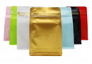 Coffee Bag Custom Food Packaging Bag Flat Bottom Pouch Ziplock Bag For Coffee Square Bottom Box Pouch
