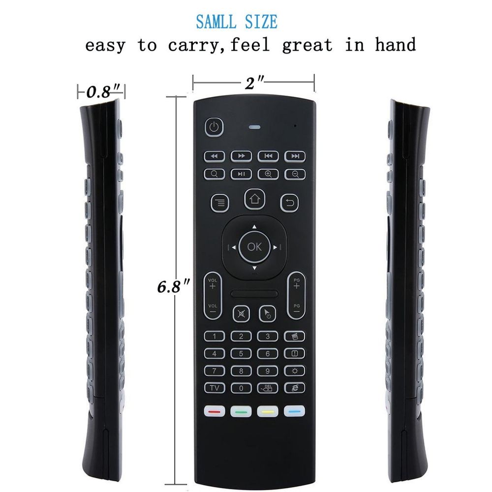 MX3 Rétro-Éclairé 2.4G Fly Air Souris et Clavier Sans Fil avec Touchpad