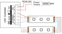 Télécommande RF sans fil pour bande LED RGB, 20 clés, 12V, 240W, 24V, 480W, 5050 3528