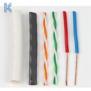 Kabel Kamera <span class=keywords><strong>CCTV</strong></span> luar ruangan UTP FTP Cat6 kabel daya dengan 2c * 0.75mm2*0.5mm2 kotak karton CAT 6 Tencno Ce 8 C Camon 16 Wafer