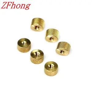 100 Cái/lốc M2 M2.5 M3 M4 Brass Vòng Có Khía-Sự Cán Vân Ngón Tay Cái NUT