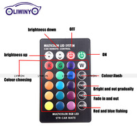 Livraison gratuite T10 W5W Ampoules LED pour voiture Ampoules LED RGB avec télécommande 194 168 501 Lampe LED Lumières de lecture Blanc Rouge Ambre 12V
