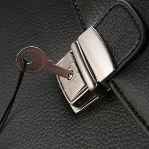 Los hombres de encargo barato portátil <span class=keywords><strong>abogado</strong></span> cuero genuino <span class=keywords><strong>negocios</strong></span> padfolio impermeable A4 pu maletín - Product Image 3