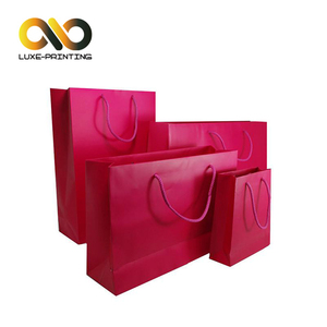 Moda azul color Conjunto de 4 tamaño papel de alta calidad zapatos de compras bolsa de regalo - Product Image 4