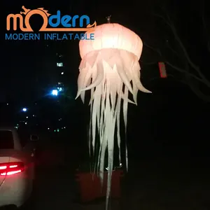 Colgante de led iluminado inflable medusa por club de noche Decoración