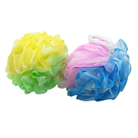 Éponge de bain pour pouf en maille de style moderne 50g boule de douche exfoliante Pom accessoire de nettoyage pour les soins du corps
