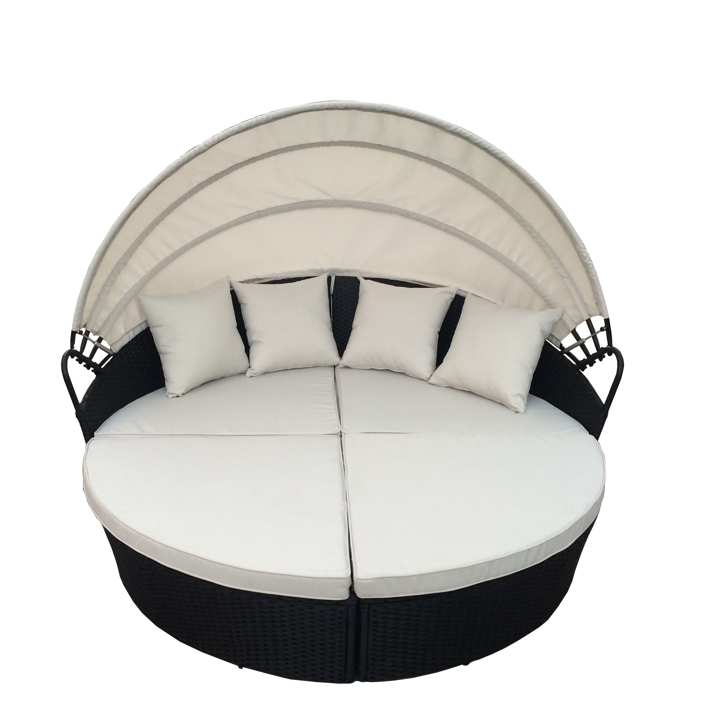 Großhandel rattan lounge rund Kaufen Sie die besten rattan lounge rund