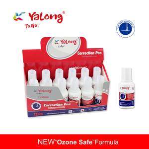 Yalong Hoge Kwaliteit Correctievloeistof Snel Droge Borstel Stijl Wit Correctie Pen Vloeistof - Product Image 4