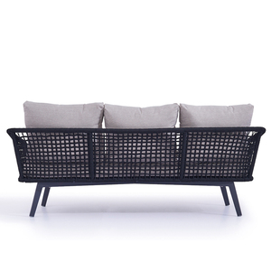 Moderno Patio al aire libre armadura <span class=keywords><strong>muebles</strong></span> 3 asientos sofá cuerda tejida conjunto <span class=keywords><strong>de</strong></span> sofá - Product Image 4