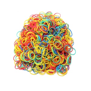 Petite bande de caoutchouc colorée et bande de cheveux tpr pour fille, Bracelet à main arc-en-ciel décoratif, bande de cheveux pour fille