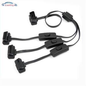 أداة OBD <span class=keywords><strong>2</strong></span> Splitter Extension 1 إلى <span class=keywords><strong>3</strong></span> مع مفتاح Y كابل ذكر ثلاثة منافذ إلى أنثى لأداة ELM327 الأوتوماتيكية - Product Image 4