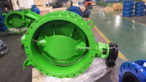 En558 dn800 PN10 nước uống Đôi Lập Dị Van bướm với chứng nhận wras - Product Image 5