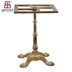 Table Base (SP-MTL241) French Antique Rustic Cast Iron Furniture Leg Table Base for Granite Tops Metal Square 20-25 Days Regular