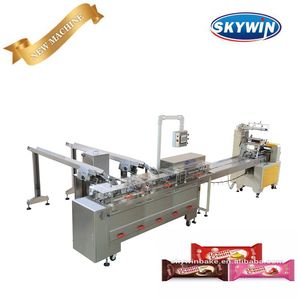 Tự Động 3 + 2 Mini Biscuit Làm Bánh Sandwich Dây Chuyền Sản Xuất Máy - Product Image 6