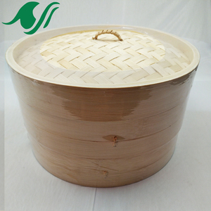 10inch 2tiers Dim Sum <strong>Bamboo</strong> Food <strong>Steamer</strong> for Sale - Product Image 5