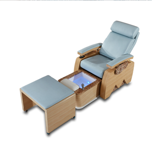 Fauteuil de massage pour les pieds en bois de style unique et luxueux, équipement de salon de manucure/pédicure avec massage - Product Image 4