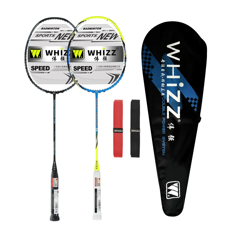 Raket Badminton Y5Y6, Raket Tipe Ofensif Whizz, Serat Karbon Penuh