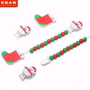 SANS BPA de Qualité Alimentaire Silicone <span class=keywords><strong>Sucette</strong></span> Clip, Attache Tétine Clip Pour Bébé de <span class=keywords><strong>Dentition</strong></span> - Product Image 2