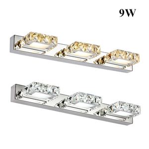 Modern6W 9W 12W Led Indoor Wall <strong>Light</strong> in <strong>Bathroom</strong> Square Crystal Sconce Lamp <strong>Waterproof</strong> AC110V/220V <strong>Bathroom</strong> Mirror Crystal Lamp - Product Image 3