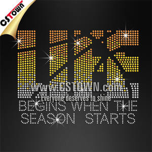 Life begins when the season starts Grosshandel Sport Strassmotiv Buegelbild HOTFIX - Product Image 1