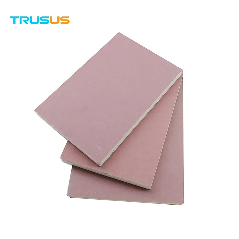 TRUSUS Customized Gypsum Board 9mm/12mm Paperbacked Sheetrock Plasterboard For Drywall