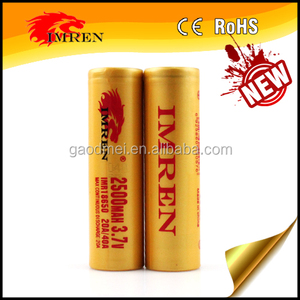 Imren 2500 <span class=keywords><strong>mAh</strong></span> 20a/40a batería de iones de litio recargable <span class=keywords><strong>18650</strong></span> baterías de <span class=keywords><strong>li</strong></span>-<span class=keywords><strong>ion</strong></span> 3.7 V <span class=keywords><strong>4000</strong></span> <span class=keywords><strong>MAH</strong></span> para linterna LED ilimitado - Product Image 2