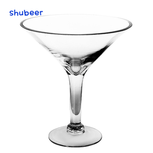 Jarrón de Vidrio en Forma de Copa de <span class=keywords><strong>Martini</strong></span> de Tallo Largo para Centro de Mesa - Product Image 2