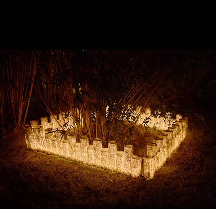 Eco-friendly Stump-shaped outdoor light garden light
