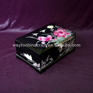 Finement fabriqué incrustée de nacre <span class=keywords><strong>en</strong></span> <span class=keywords><strong>bois</strong></span> boîte à bijoux - Product Image 2