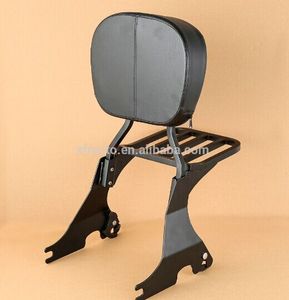 TCMT XF2906A11-01-B-Low สีดำ/โครเมียม พนักพิงหลังแบบใหม่พร้อมแร็คสัมภาระสำหรับ Harley <span class=keywords><strong>Sportster</strong></span> XL1200 48 <span class=keywords><strong>72</strong></span> Iron883 - Product Image 1