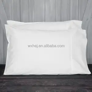 WXHEJ bulk 100% cotton white white wholesale pillow case pillowcases cn jia disposable eco friendly