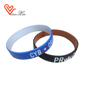 Anpassen Gedruckt logo glow in the dark silikon-armbänder - Product Image 3