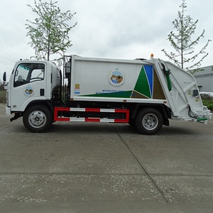 HOWO light bin lifter small 5 8m3 garbage rear compactor truck Waste collection compression vehicle for sale at a low price