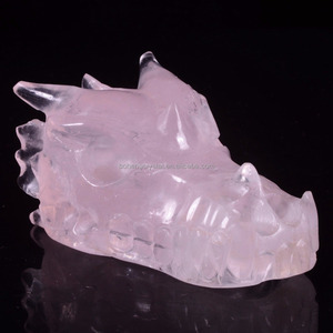 Comercio al por mayor natural Cristal <span class=keywords><strong>de</strong></span> cuarzo rosa <span class=keywords><strong>cabeza</strong></span> Tallada Dragón calavera <span class=keywords><strong>de</strong></span> cristal <span class=keywords><strong>de</strong></span> cuarzo - Product Image 6
