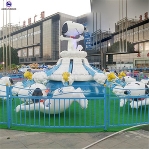 Phong cách mới vui chơi giải trí công viên thu hút snoopy chủ đề tự điều khiển máy bay rides cho trẻ em - Product Image 3