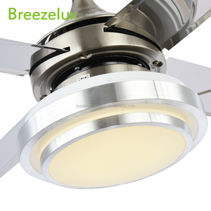 Interior pantalla <span class=keywords><strong>Lisa</strong></span> retro silencioso ventilador de techo lámpara de acero inoxidable - Product Image 5
