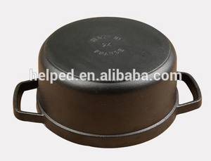 Negro de hierro fundido cazuela de <span class=keywords><strong>olla</strong></span> - Product Image 4