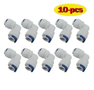 Water Filter Quick Connect Fittings Ro Waterfilters Elleboog, 1/4 "Tube Od Plastic Connector