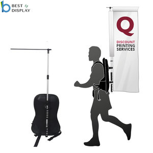 Bandera Publicitaria Exterior Tipo Mochila con Plumas - Product Image 5