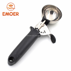 EMOER Paletta per Gelato Ecologica in Acciaio Inossidabile con Manico in Plastica e Logo Personalizzato - Product Image 3