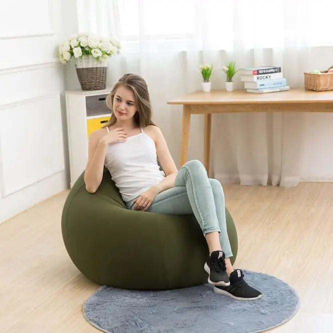 2019 Visi nuovo lanciato soggiorno sedia del sacchetto di fagiolo, forte tessuto elastico teardrop lettino