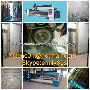 1900 * 2500mm 1500 * 2500mm CNC verre machine de gravure de couleur bleue, le lait, rouge, organge de choix - Product Image 1