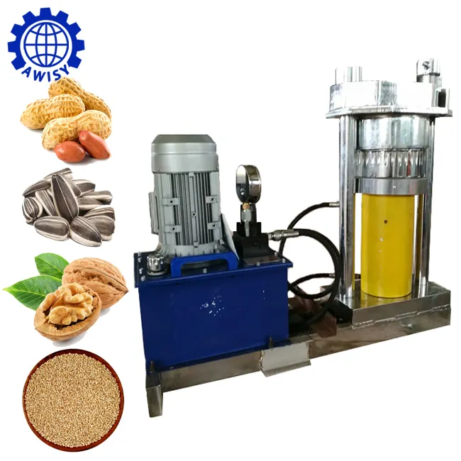 Small hydraulic home olive / apricot kernel / mango seed oil extraction machine