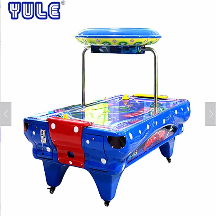 Máquina de juego de air hockey deportiva clásica para 2 jugadores, kit de mesa de air hockey con monedas