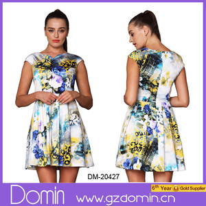 L'élégance de haute qualité, <span class=keywords><strong>Madame</strong></span>, une robe taille d'impression et de vêtements - Product Image 1
