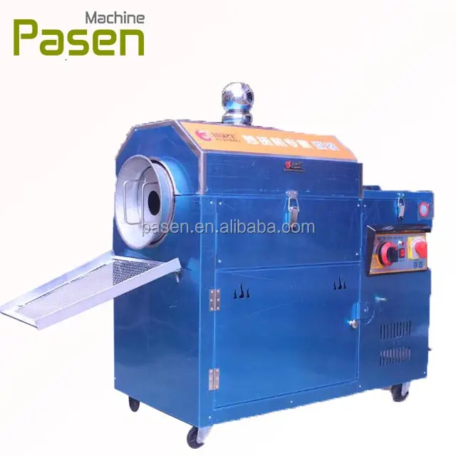 industry electric/ gas nuts peanut roasting machine/rotary drum nut roaster