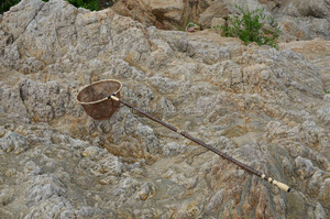 Long manche <span class=keywords><strong>carpe</strong></span> bambou Tenkara pêche épuisette - Product Image 4