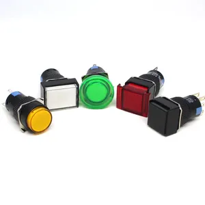 12 Volt Push Button Switch 3A 250V AC 12 Volt 3 Pin 5 Pin 16mm Push Button Power Switch