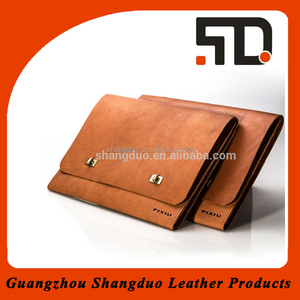 Customized High-quality A4 Document Bag, Vintage Genuine <strong>Leather</strong> <strong>Briefcase</strong>, Office Document Storage Bag - Product Image 2