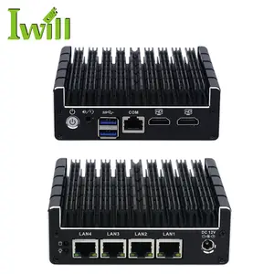 NUC mini pc network server J3160 quad core mini pc 4 lan pfsense mini pc with with bracket